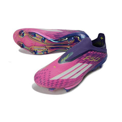 Adidas F50+ Elite Laceless Pink and Purple Firm Ground FG Football Boot