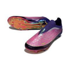 Adidas F50 Elite Laceless Pink and Purple Firm Ground FG Football Boot