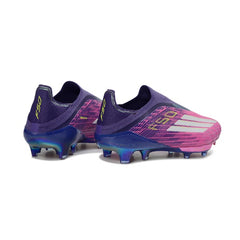Adidas F50+ Elite Laceless Pink and Purple Firm Ground FG Football Boot