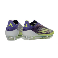 Adidas F50 Elite Laceless Purple and Green Mixed Studs SG Football Boot
