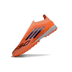Adidas F50 Elite Laceless Orange and Blue Turf TF Kids Football Boot