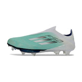 Adidas F50+ Elite Laceless Silver and White Firm Ground FG Football Boot
