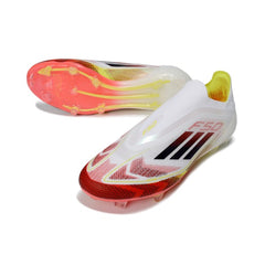 Adidas F50 Elite Laceless White and Red Firm Ground FG Football Boot