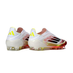 Adidas F50 Elite Laceless White and Red Firm Ground FG Football Boot