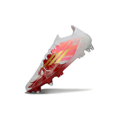 Adidas F50 Elite Laceless White, Golden and Red Mixed Studs SG Football Boot