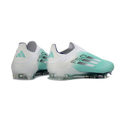 Adidas F50 Elite Laceless White Red and Green Firm Ground FG Football Boot
