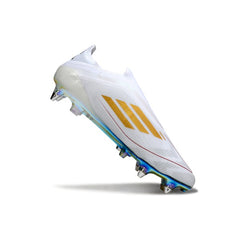 Adidas F50 Elite Laceless White and Green Mixed Studs SG Football Boot