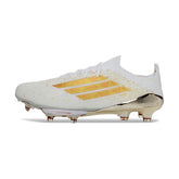Adidas F50+ Elite White and Golden Firm Ground FG Football Boot