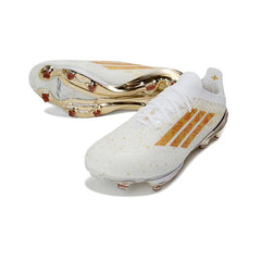 Adidas F50+ Elite White and Golden Firm Ground FG Football Boot