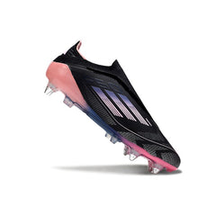 Adidas F50 Elite Without Laces Black and Pink Mixed Studs SG Kids Football Boot