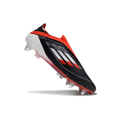 Adidas F50 Elite Laceless Black Red and White Mixed Studs SG Football Boot