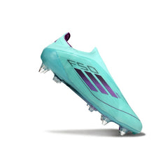Adidas F50 Elite Without Laces Light Blue Mixed Studs SG Football Boot