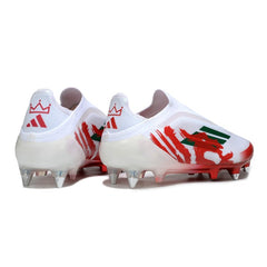 Adidas F50 Elite Laceless White and Red Mixed Studs SG Football Boot