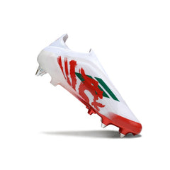 Adidas F50 Elite Laceless White and Red Mixed Studs SG Football Boot
