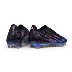 Adidas F50 Hyperfast Elite Black, Light Blue and Pink Firm Ground FG Football Boot