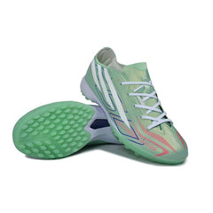 Adidas F50 Hyperfast Elite Light Green and White Turf TF Kids Football Boot