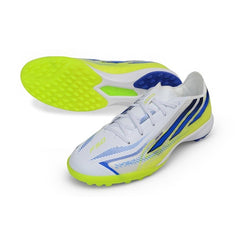 Adidas F50 Hyperfast Elite White and Green Pack Turf TF Football Boot