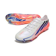 Adidas F50 Hyperfast EVO Elite White, Blue and Orange Firm Ground FG Football Boot