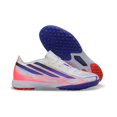 Adidas F50 Hyperfast Elite White, Pink and Purple Turf TF Kids Football Boot
