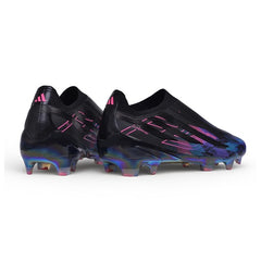 Adidas F50 Hyperfast Laceless Elite Black and Blue Firm Ground FG Football Boot