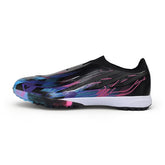 Adidas F50 Hyperfast Laceless Elite Black, Pink and Purple Turf TF Kids Football Boot
