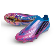Adidas F50 Hyperfast Laceless Elite Blue and Purple Firm Ground FG Football Boot