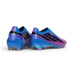 Adidas F50 Hyperfast Laceless Elite Blue and Purple Firm Ground FG Football Boot