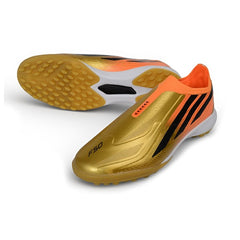 Adidas F50 Hyperfast Laceless Elite Golden World Cup Turf TF Football Boot