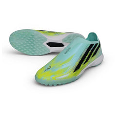 Adidas F50 Hyperfast Laceless Elite Green Final Rush Pack Turf TF Football Boot