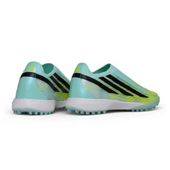 Adidas F50 Hyperfast Laceless Elite Green Final Rush Pack Turf TF Football Boot