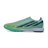 Adidas F50 Hyperfast Laceless Elite Light Green Turf TF Kids Football Boot