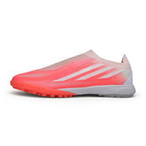 Adidas F50 Hyperfast Laceless Elite Pink and White Turf TF Football Boot
