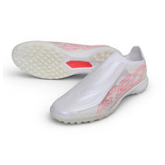 Adidas F50 Hyperfast Laceless Elite White Turf TF Football Boot