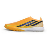 Adidas F50 Hyperfast Laceless Elite Yellow, Dark Blue and White Turf TF Football Boot