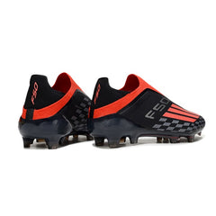 Adidas F50 Laceless Elite Black and Red Firm Ground FG Kids Football Boot