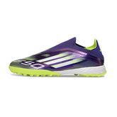 Adidas F50 Laceless Elite Purple and White Turf TF Football Boot