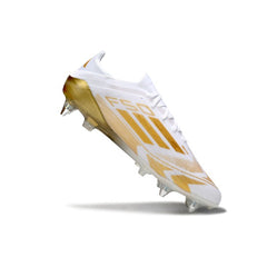 Adidas F50 Primeknit Elite White and Gold Mixed Studs SG Football Boot