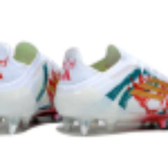 Adidas F50 Primeknit Elite White Red and Green Mixed Studs SG Football Boot