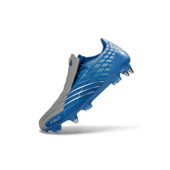 Adidas F50 Spider Light Blue and Silver Mixed Studs SG Football Boot