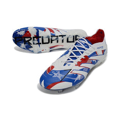 Adidas Predator 25 Elite Blue and White Firm Ground FG Football Boot