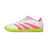 Adidas Predator 25 Elite Pink, White and Yellow Turf TF Football Boot