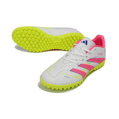 Adidas Predator 25 Elite Pink, White and Yellow Turf TF Football Boot