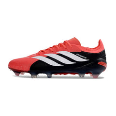 Adidas Predator 26 Elite Black and Red Firm Ground FG Football Boot