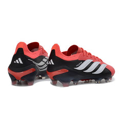 Adidas Predator 26 Elite Black and Red Firm Ground FG Football Boot