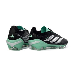 Adidas Predator 26 Elite Black, White and Green Firm Ground FG Football Boot