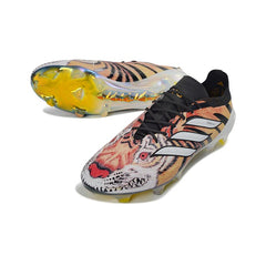 Adidas Predator 26 Elite Black White and Orange Firm Ground FG Football Boot