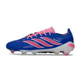 Adidas Predator 26 Elite Blue, Pink and White Firm Ground FG Football Boot