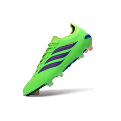 Adidas Predator 26 Elite Fluorescent Green and Blue Firm Ground FG Football Boot