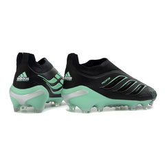 Adidas Predator 26 Elite Laceless Black and Green Firm Ground FG Football Boot