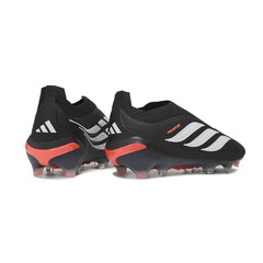 Adidas Predator 26 Elite Laceless Black and White Firm Ground FG Football Boot